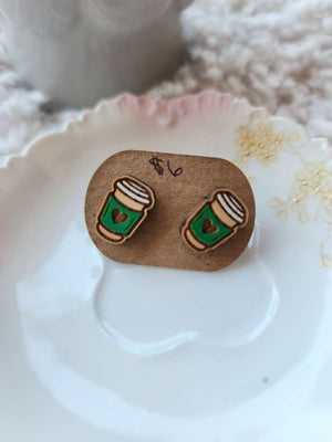 Coffee Love Studs