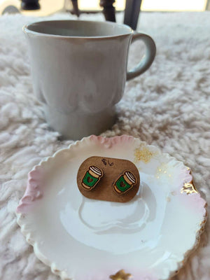 Coffee Love Studs