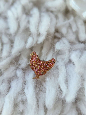 Sparkle Chicken Earrings