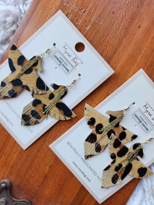 Myra Bag Falcon Cowhide Earrings