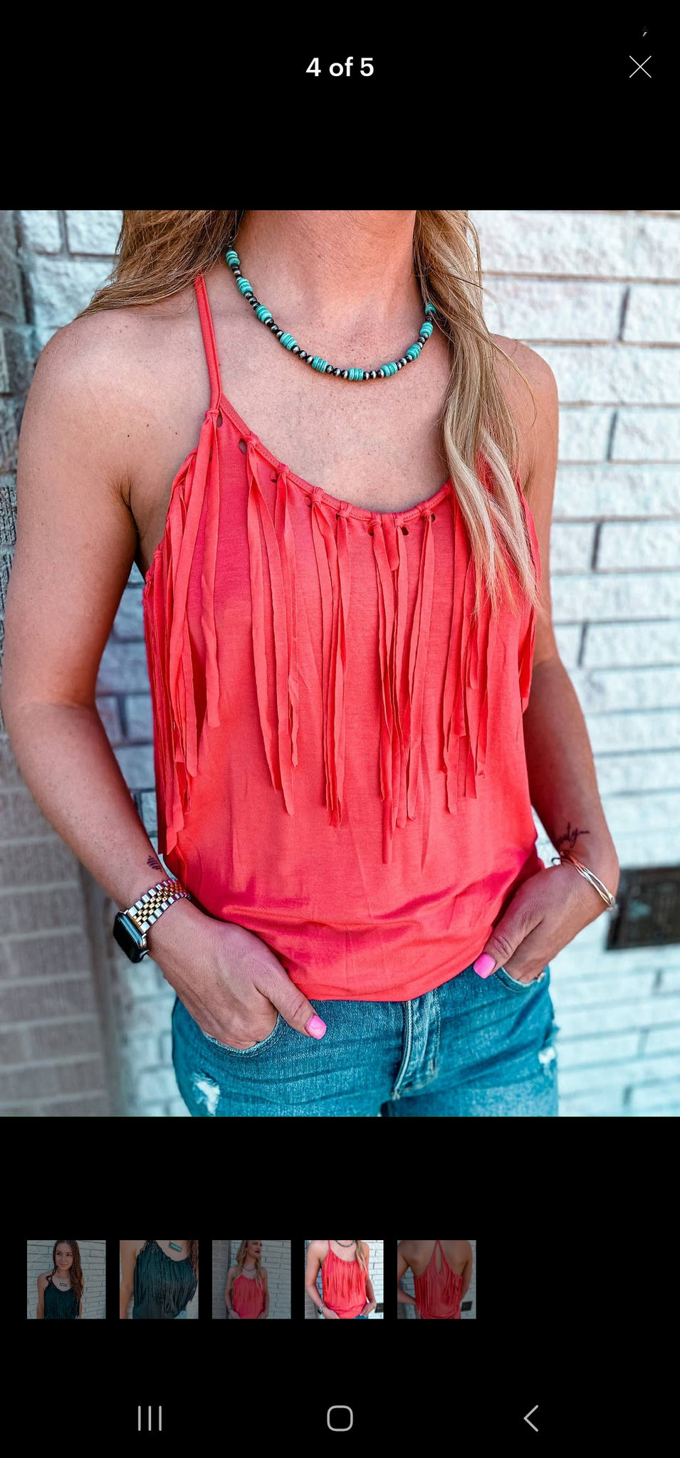 Fringe Tank Top