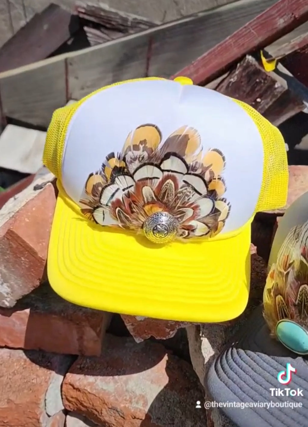 Yellow Feathered Trucker